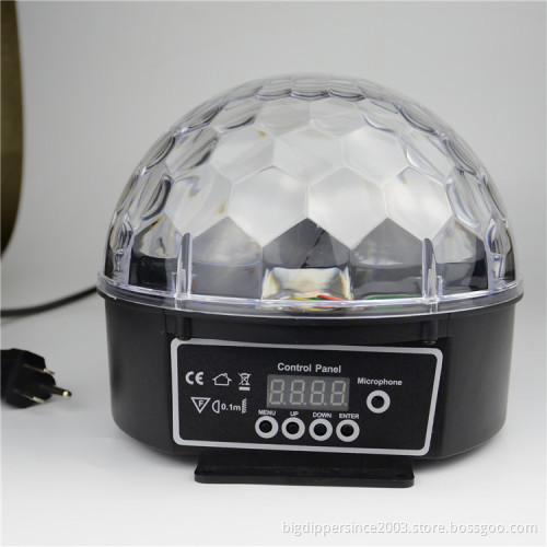 Crystal magic ball with 6 rings 6*3W for Bars disco hall for mobile dj gigs Xmas birthday party bar club and musical live show